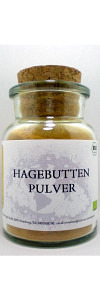 Hagebutten gemahlen Bio im Korkenglas