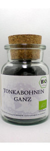 Tonka Bohnen Bio ganz im Korkenglas